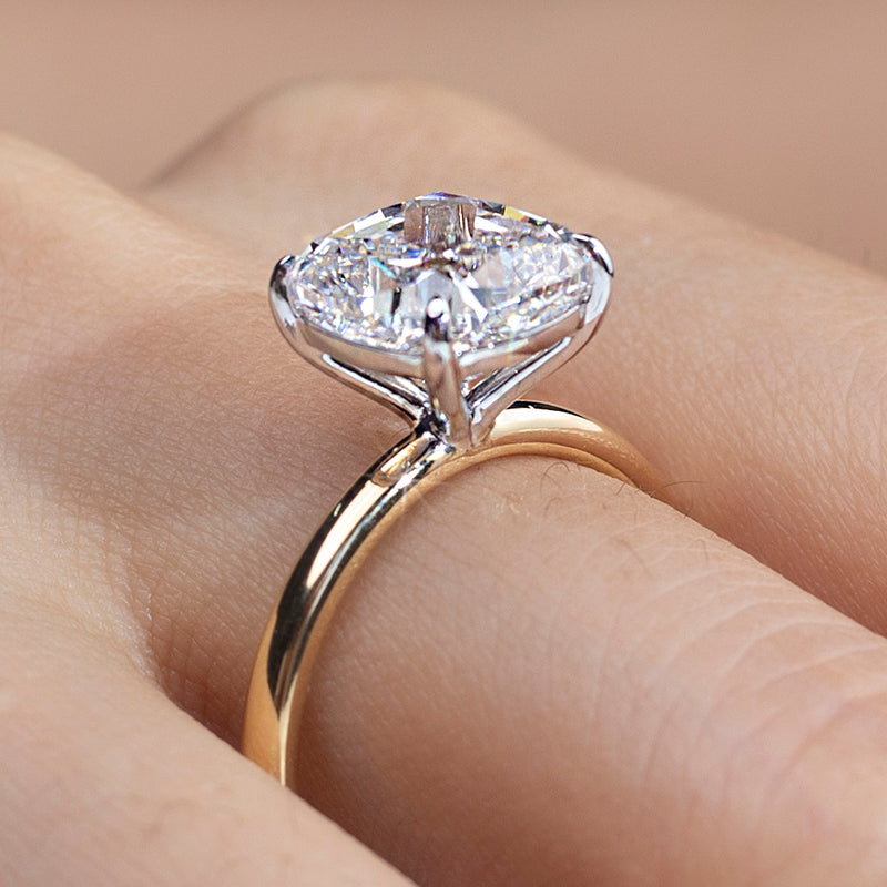 Solitaire-Ring, 5 ct, 18k Gold