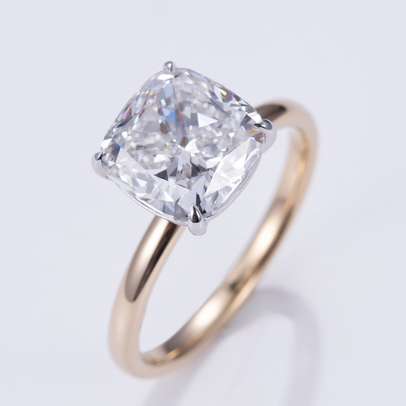 Solitaire-Ring, 5 ct, 18k Gold