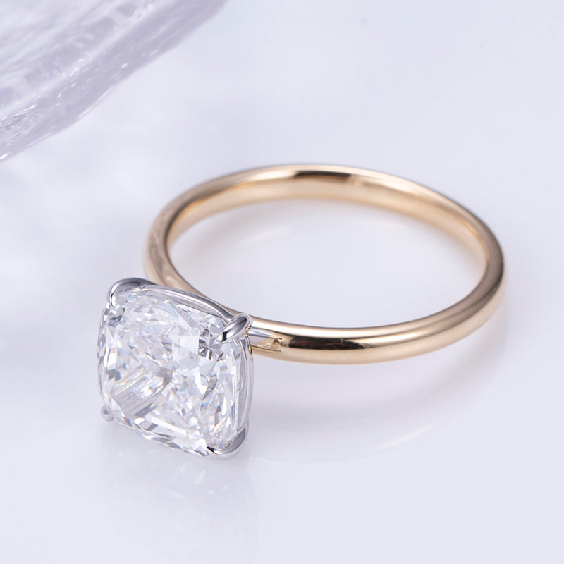 Solitaire-Ring, 5 ct, 18k Gold