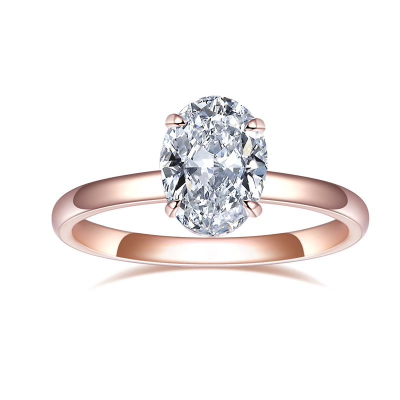 Solitaire-Ring, Oval cut, 1,5 ct, 18k Gold
