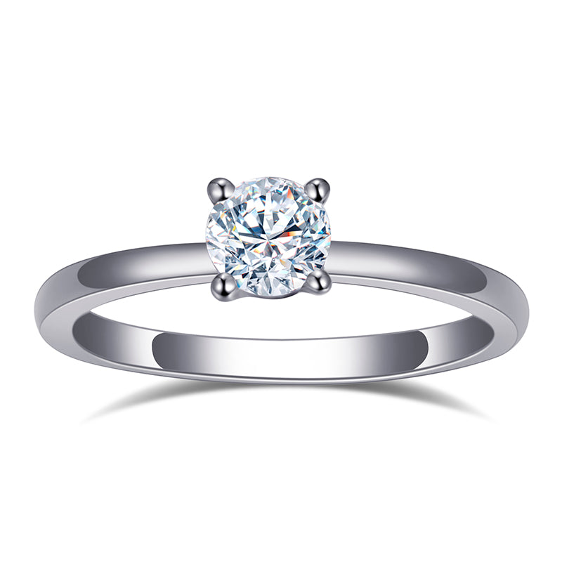 Solitaire-Ring, 1,0 ct, 18k Gold