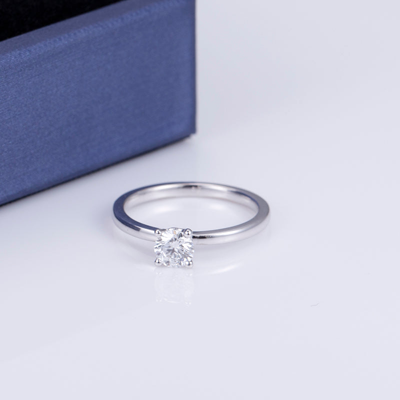 Solitaire-Ring, 1,0 ct, 18k Gold