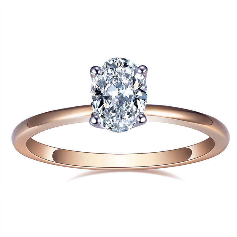 Solitaire-Ring, Oval cut, 2,0 ct, 18k Gold