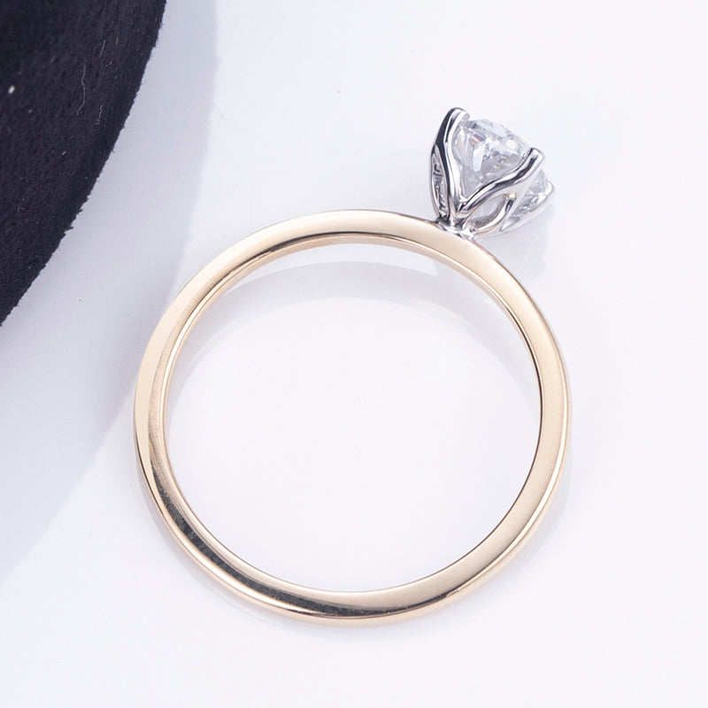 Solitaire-Ring, Oval cut, 2,0 ct, 18k Gold