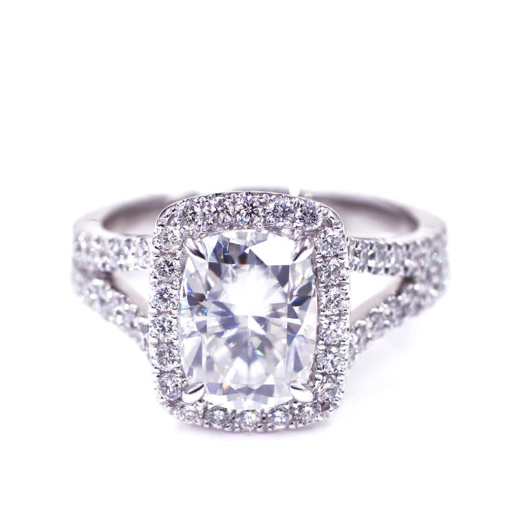 Halo-Ring, 1,5 ct, 18k Gold
